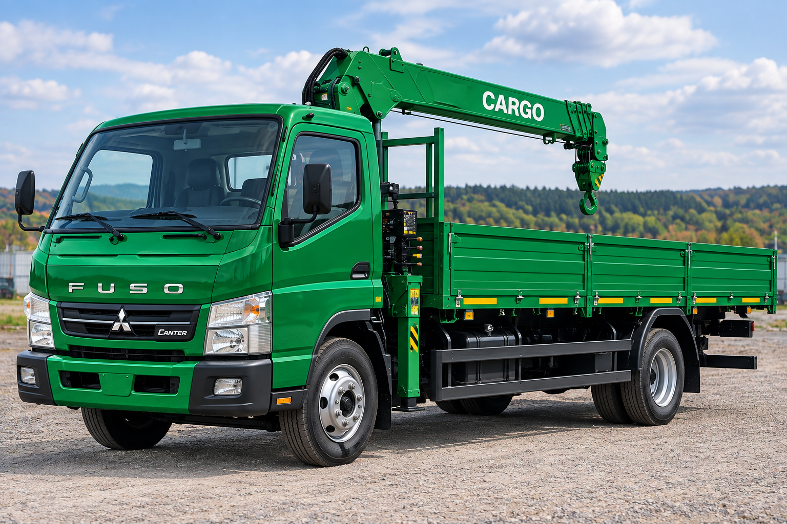 Mitsubishi Fuso Canter с краном-манипулятором